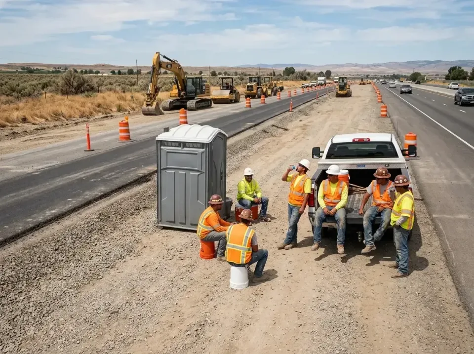 highway-road-construction-crew-007 — frequently asked questions, Porta Potty and Restroom Rentals in Sun Village, CA